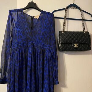 MICHAEL Michael Kors Vibrant Blue Animal Print Dress
